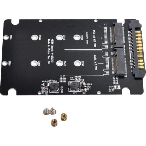 Zihan SFF-8639 NVME U.2 to Combo NGFF M.2 M-key SATA PCIe SSD Adapter for Mainboard Replace SSD 750 p3600 p3700