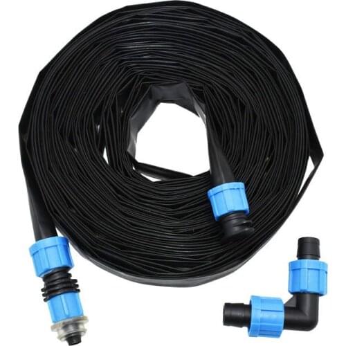 16mm drip tape irrigation 5/8" belt Watering System Flat Streamline Soaker Hose 0.2mm thickness 150mm Space 1set