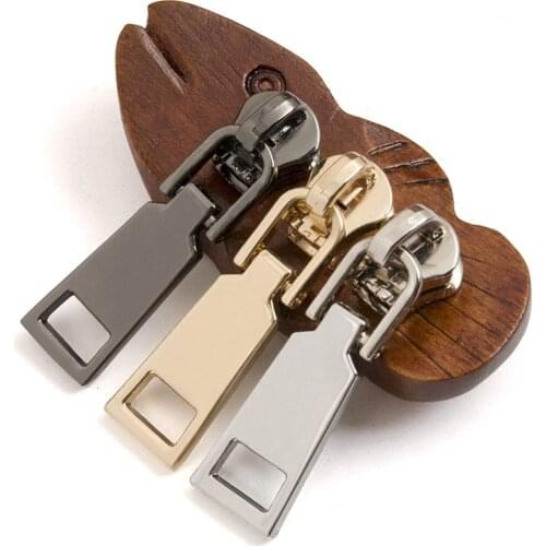 10pcs #5# Metal Zipper Slider Pull Pullers Head Zipper Repair Kits for bag Jacket Coat Replacement Accessories DIY Sewing Craft