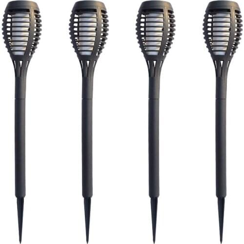 2pcs Solar Powered 12 LED Outdoor Garden Pathway Lawn Flickering Flame Light Widely Used In Garden Lawn Walkway Park