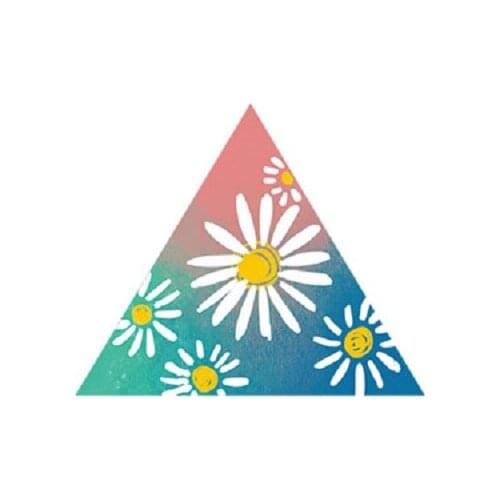 40MM×40MM innocent age tattoo stickers small pattern lasting simulation daisy waterproof female