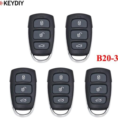 5pcs/lot, Original KEYDIY 4 Buttons B20-3 Style Universal Remote Control Key B-Series for KD-X2 KD900 MINIKD,URG200