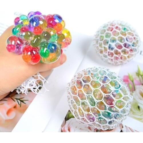 6cm Vent Balls with Bead Grape Ball Relieve Pressure Hand Fidget Toy Stress Squeeze Decompression Adult Children Birthday Gift