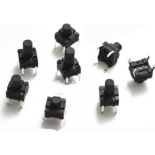 6X6X13mm 4pin waterproof DIP Tactile Tact Mini Push Button Switch Micro Switch Momentary 50pcs/lot