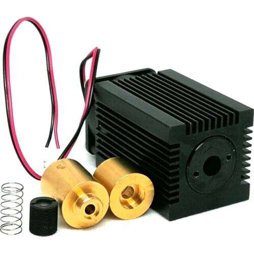 9mm TO5 Laser Diode Housing Case with 405nm 450nm Blue Glass Collimating Lens and Fan Cooling