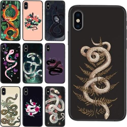 For Galaxy S30 S21 S20 Fe S10 S10E S9 S8 S7 S6 Edge Lite Plus Ultra Soft Phone Coque Hand Snake Flower Snake Painting Grossiste