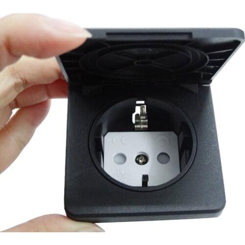 EU Germany Waterproof Industrial Socket AC Power Industrial Plug Electrical power Socket with Waterproof Cover