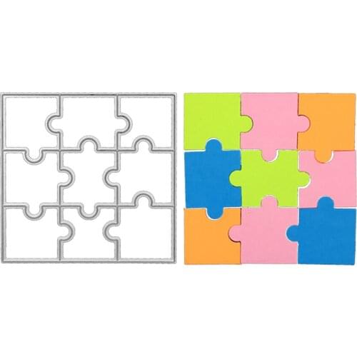 Julyarts Puzzle Square New Dies Crafts For DIY Scrapbooking Card Decorative Embossing Die Mold 2021 New Handcraft Die