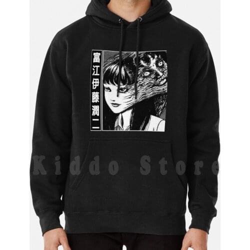 Junji Ito Collection Uzumaki hoodies long sleeve Junji Tags Tomie Ito Junji Ito Horror Ghost Demon Girls Cute