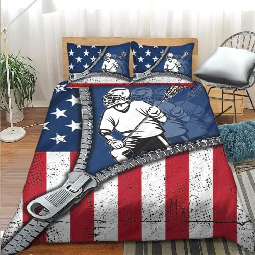 Bedding Set Twin Bed 3D Baseball Cartoon Designs Duvet Cover Bedroom Accessories Pillow Case Comforter For Kids Boys Teens Quilt