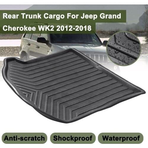 Cargo Mud Pad Boot Mat Rear Trunk Liner Kick Guard Protector For Jeep Grand Cherokee WK2 2012 2013 2014-2018 Floor Tray Carpet