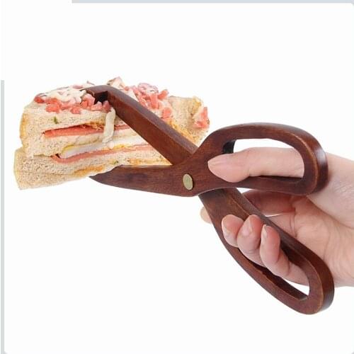 Creative wooden food clamps kitchen anti-hot barbecue food clamps