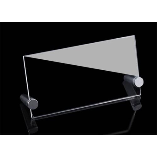 L Type Transparent Table Card 210x148mm Acrylic Menu Product Introduction Price List Certificate Display Frame 1pcs