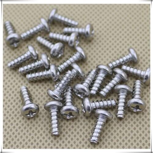 M2.2*10mm Stainless Steel 304 Cross Recessed Round Head Tapping Screws With Flat End 500pcs/Lot