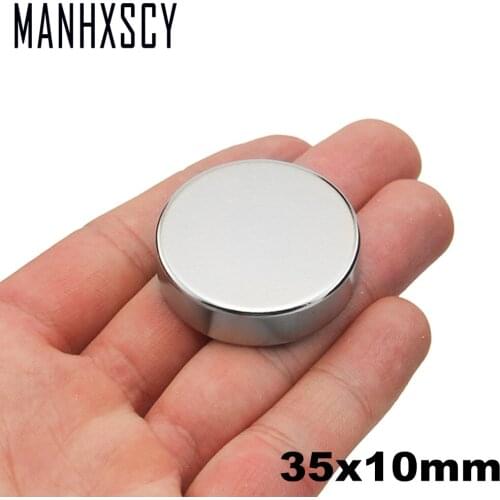 50pcs Neodymium N35 Dia 35mm X 10mm Strong Magnets Tiny Disc NdFeB Rare Earth For Crafts Models Fridge Sticking magnet 35x10mm
