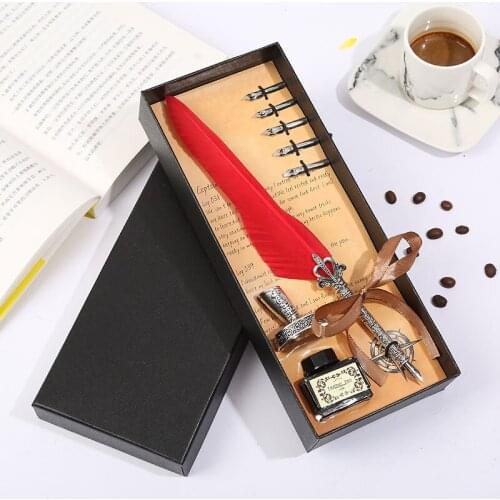 2021 new Stationery feather pen Dip pen for calligraphy fountain pens