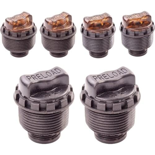 Mountain Bike Front Fork Lock Caps Plastic MTB Road Bicycle Damping Rod Knob Preload Adjusters Button