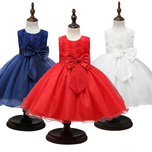Princess Dress Girls Flower Ball Gown Wedding Party Baby Girl Clothes Kids New Year Dresses for Girls Christmas costumes 0-12yrs
