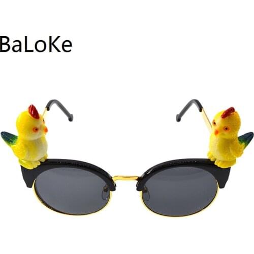 Brand Design Fashion Baroque Women Girls Crystals Bird Sunglasses Retro Decor Sunglasses Summer Beach Outdoor Glasses Gifts