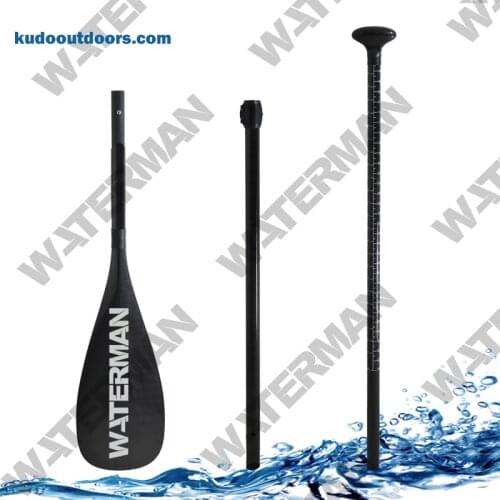 2019 NEW 3 pieces Full Carbon Fiber SUP Paddle with 45 Degree Connection