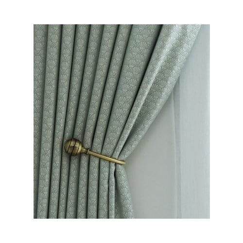 High-end Korean Jacquard Curtains, Light Luxury Nordic Blackout Curtains for Living Room Bedroom Finished Customization