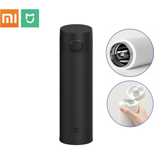 Xiaomi Mijia Thermos Cups 2 Stainless Steel Vacuum Mug 480ml Capacity Travel Portable Water Cup Lock Cold Elastic Switch Bottle