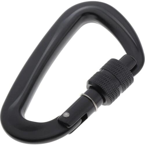 Locking Carabiner Clip -12KN/2697lbs Aluminium Ultra Sturdy & Light, Screwgate