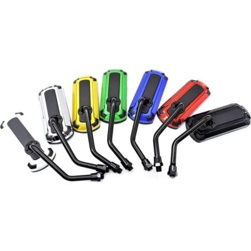 For Motorcycle Rearview Mirror Modified Square Iron Mirror Electric Scooter Auxiliary Mirror 10MM positive clockwise general