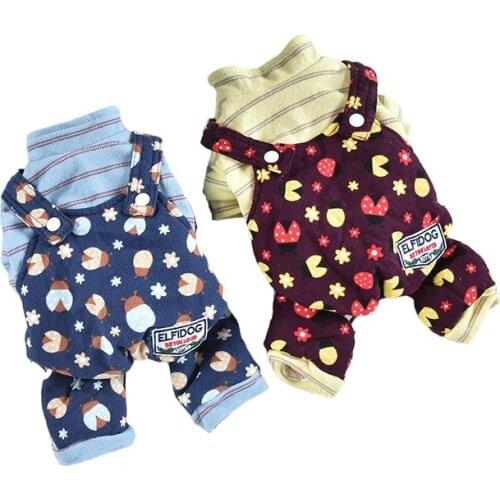 Winter Dog Clothing Warm Dog Jumpsuit Puppy Coat Outfit Garment Pomeranian Bichon Poodle Schnauzer French Bulldog Clothes Pants