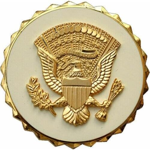 GOLDEN US Presidential Service President Identification Metal Badge Pin Military armyshop2008