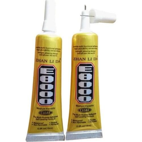 15ml E8000 Strong Liquid Glue Clothes Fabric Clear Leather Adhesive Jewelry Stationery Phone Screen Instant Earphone