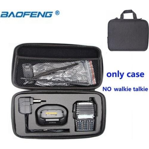 2PCS Nylon Carrying handbag Hunting Case for Kenwood WOUXUN TYT Baofeng UV-82 UV-9R walkie talkie radio storage bag Box suitcase