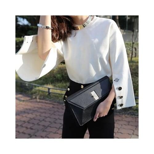 2021 New Autumn And Winter Women Sudaderas Mujer 2021 Trumpet Long Sleeve Round Suede Sweatshirt Hoodies