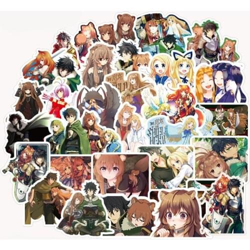 50Pcs Japanese Anime List Of The Brave Shield Stickers For Motorcycle Phone Skateboards Laptop Luggage Stickers