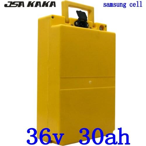 36V 30AH 1000W electric bicycle battery 36v 30ah li-ion battery 36V 30AH ebike battery use samsung cell with 42V 5A charger