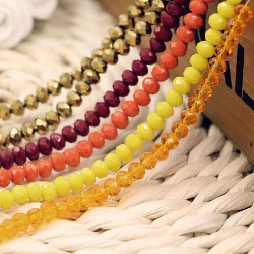 Free shipping multi color 6mm 98PCS Glass Czech crystal beads/ wheel bead/transit bead/ bracelet necklace Jewelry Making