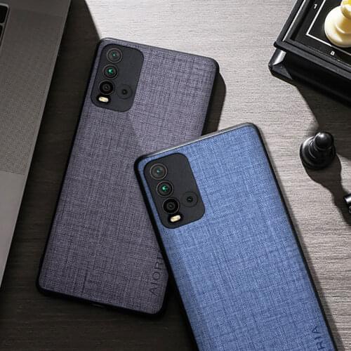 Fabric Silicone Case For Xiaomi Redmi 9T Soft TPU Bumper Back Cover For Redmi 9t Phone Case Funda