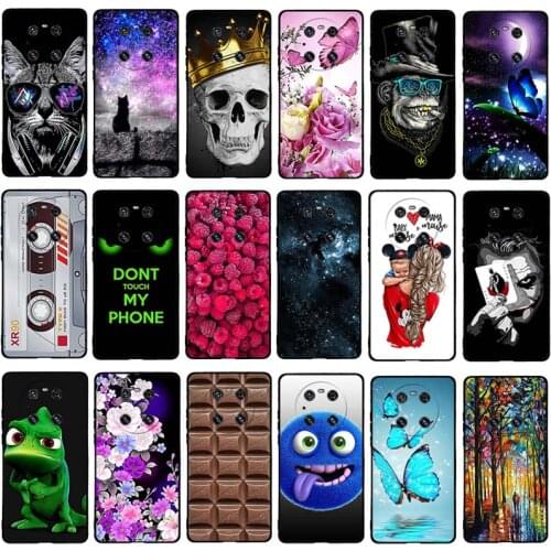 For Huawei Mate 40 Pro Plus NOH-NX9 Case Soft TPU Lemon Cover For Huawei P smart Psmart 2021 Y7A Y9A FRL-22 FRL-23 FRL-L22 Case