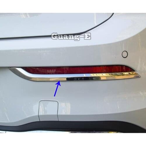 For VW Volkswagen Golf8 Golf 8 2019 2020 2021 Car Body Styling Cover Trim Back Tail Rear Fog Light Lamp Frame Sticks Parts Hoods