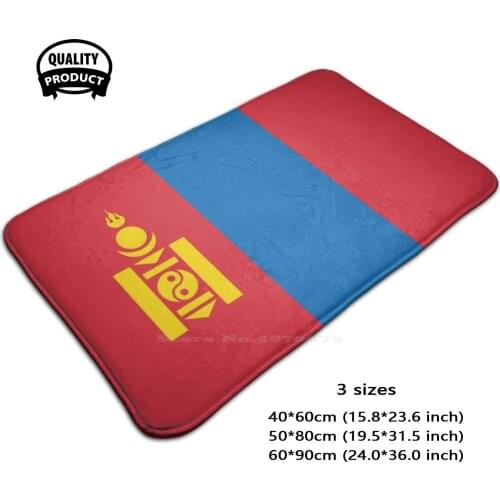 Face Flag Of Mongolia Design A 3D Household Goods Mat Rug Carpet Foot Pad Flag Of Mongolia Mascherina Per Il Viso Bandiera