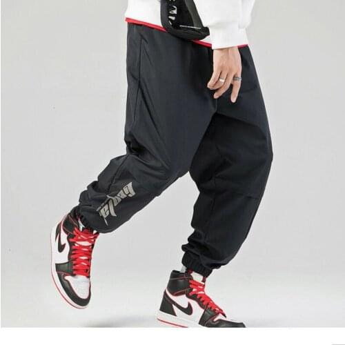 Man Trousers Pants Hip Hop Reflective Men Harem Pants 2021 Streetwear Mens Joggers Pants Gradient