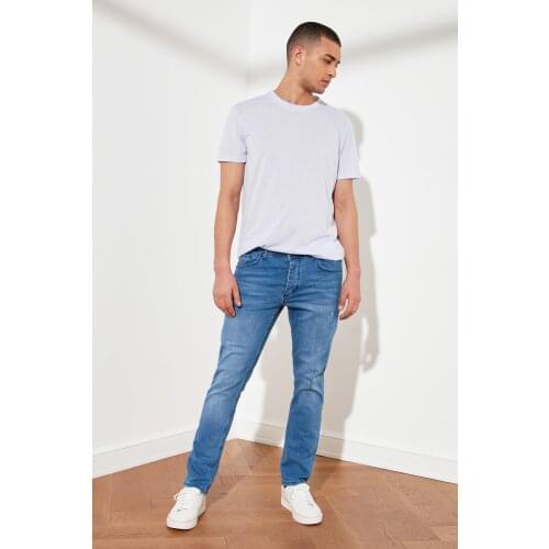 Trendyol Men Harrow Destroylu Slim Fit Jeans TMNSS21JE0067