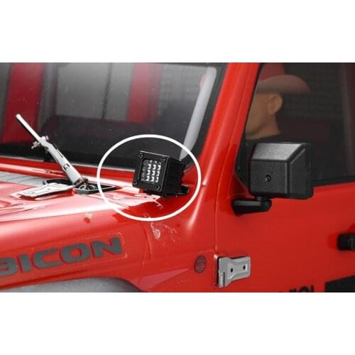 Front Large Lamp LED Lights 1/10 Scale Rock Cralwer Truck D90 D110 TRX4 TRX6 SCX10 II III JK RGT VRX LC70 LC80 Toyata cross RC