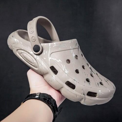 Summer Mens Sandals EVA Summer Men Sandals 2021 Outdoor Water Shoes Soft Non-slip Mens Beach Sandals Adult Slip-On Slippers