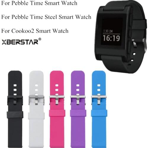 Sports Silicone Watchbands for Pebble Time/Time Steel/Cookoo2 Smart Watch Strap for Samsung Galax Gear SM-R380,SM-R381,SM-R382