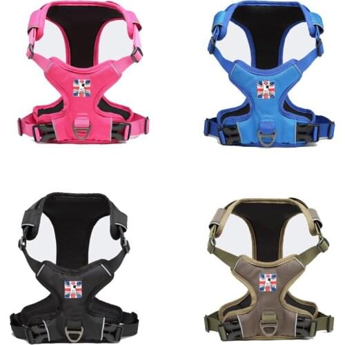 Reflective Dog Harness Adjustabale Pet Vest Harness with D-Ring for Medium Large Dogs Shepherd Labrador Akita Walking Accessorie