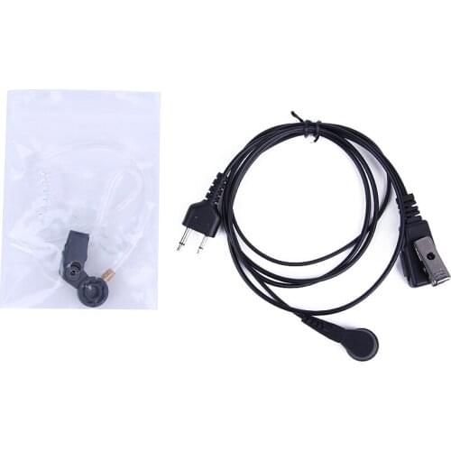 2pcs High-Quality 2 PIN Covert Acoustic Tube Earpiece For IC-F4TR, IC-F10, IC-F20, IC-H2 ALINCO Radio Headset Earpiece Radio
