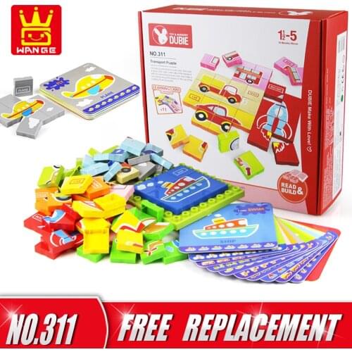 WANGE Big Size Animal/Traffic/Fruit Puzzle DIY Creative Educational Kids Toys Baby Gifts for 1.5Y Above