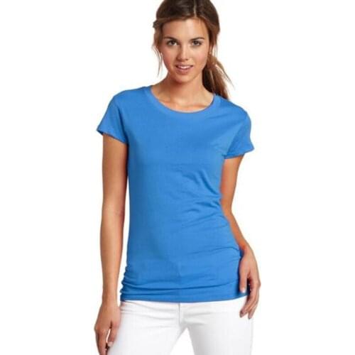Tops Tees 2018 summer style Ladies casual under shirt womens t-shirt cotton short sleeve t-shirt for women