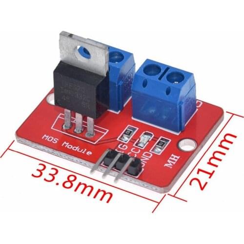 0-24V Top Mosfet Button IRF520 MOS Driver Module For Arduino MCU ARM Raspberry pi